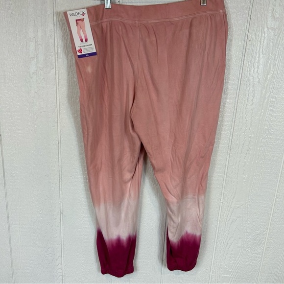 NEW Wildfox Pink Tie Dye Jogger Pants Size XXL - Picture 6 of 10